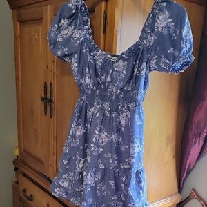 Charlotte Russe Navy Floral Mini Dress